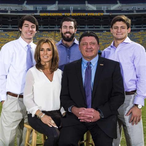 ed orgeron wife and kids.